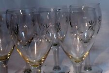 Tiffin-Franciscan Six Point Star Wine Glass Goblet  718403 set of 6 lot twinkle picture