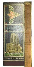 Rare Seattle Washington Athletic Club Hotel Restaurant Early Matchbook 1930s Vtg picture