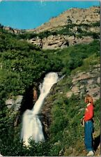 UT-Utah, Upper Falls, Beautiful Provo Canyon, Vintage Postcard picture