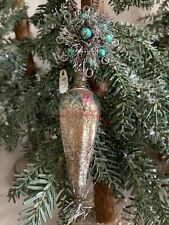 Antique/Repro Wire Wrapped Umbrella Christmas Ornament: New picture