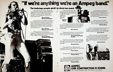 1976 Black Oak Arkansas Band Ampeg Sound Guitar Music Amplifiers - Vintage Ad picture