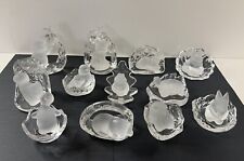 12 Franklin Mint Crystal Animal Surprises Collection Figurines Sculpture 1988 picture