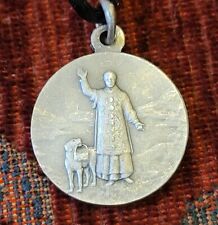 St. Bernard Vintage & New Medal Catholic France Karo A. Penin Patron of Alps picture