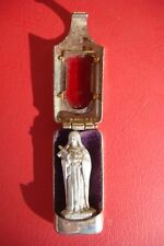 RARE GERMANY SANTA THERESIA ANTIQUE RELIGIOUS FIGURE IN POCKET CASE picture