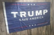 DONALD TRUMP OFFICIAL HAT TRUMP SAVE AMERICA Flag Aprox 5' x 3' RARE & NEW picture