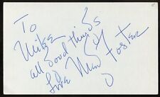 Meg Foster signed autograph 3x5 Cut American Film TV Actress The Scarlet Letter picture