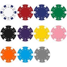 Bulk 500 11.5 gr Dice Striped Clay Composite Poker Chips-Pick Your Denominations picture