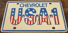 Gorgeous 1976 Chevrolet Original Vintage Steel USA-1 Booster License Plate USA1 picture