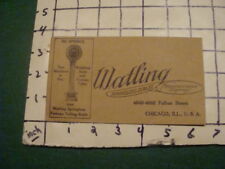 Original circa 1930's WATLING Springless scales envelope FORTUNE TELLING SCALE picture