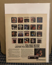 1983 PIONEER LASER DISC Print Ad w/Queen, The Knack & More (MH216) picture