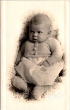 RPPC Adorable Baby George Elmer Watkins Portland OR 1923 photo postcard HQ8 picture