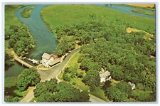 c1960's Aerial View Phelps Mill Fergus Falls Minnesota MN Otter Tail Postcard picture