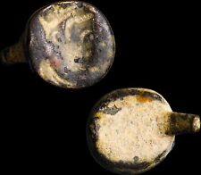VERY RARE Judaea Ring Seal of Iron Age Bust of King Artifact Antiquity ANCIENT picture
