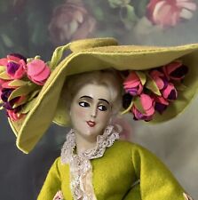 Antique 1930’s Art Nouveau Munzerlite Style Chalkware Boudoir Half Doll picture