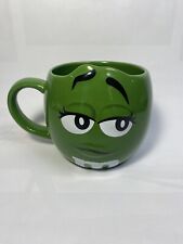 M&M's World Mug Green M&MS Oversized 3D Face Smiling Ceramic Coffee Cup 4
