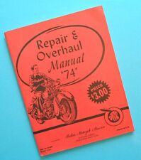 Vintage 1930's-1940's Indian Motorcycle Service Manual Chief 74 Restoration Book picture