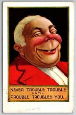Jolly Old Man One Tooth Never Trouble Trouble Bernhardt Waller 1910 Postcard picture
