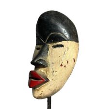 African Dan Mask Beautiful dark shiny patina hand carved Home Décor Masks-666 picture