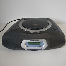 Magnavox AJ3935 CD Player/Dual Alarm Clock-AM/FM-Blue-Corded-1997-Tested Works picture