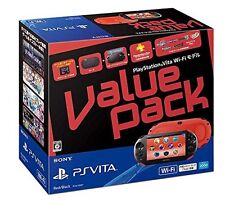 NEW SONY Japan PlayStation PS Vita Value Pack Wi-Fi Model PSV Console Red/Black picture