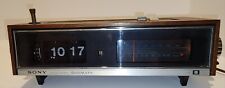 Sony ICF-C670W Digimatic AM FM Flip Clock radio Vintage Read Description. picture