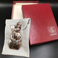 Gorham Silver Plate Snowman Christmas Ornament YC 1573  in box picture