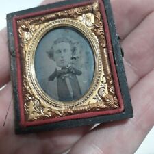 Antique Ambrotype Photo In Partial Case picture