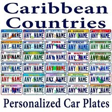 Custom Caribbean Countries Any Name Personalized Novelty Car License Plate picture