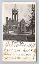 Mansfield PA-Pennsylvania, First Baptist Church Religion Vintage c1906 Postcard picture