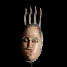African Home Décor Baule Antique African Masks Wall Hanging Primitive-G1589 picture