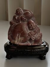 Long Life Stone Carved Men China Statue With Stand picture