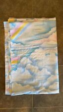 Vintage American Lifestyle clouds and rainbow twin flat sheet Rare Pastel picture
