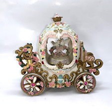 Classic Treasures Chariots of Fire Music Box Pink & Floral Carriage With Doves picture