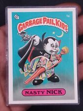 Rare💥1985 Topps Garbage Pail Kids GPK Nasty Nick #1a (Mint) picture
