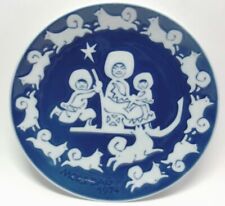 Vintage 1974 Royal Copenhagen Mother's Day Small Plate Blue picture