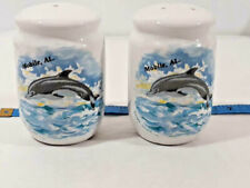 Vtg Mobile Alabama Dolphin Salt & Pepper Shakers ~ Ships FREE picture