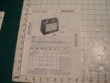 vintage Original Photofact: RADIO--AIRCASTLE model G-521 BATTERY LINE OPERATED picture