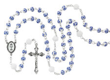 Blue Flower Ceramic Rosary picture