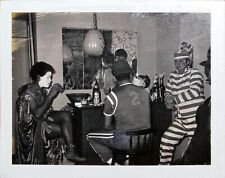 Halloween Party Photograph Costumes Men Pumpkin San Francisco 1965 Polaroid picture