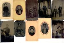 BIG LOT 1800s 30 TINTYPE PHOTOS CIVIL WAR TO VICTORIAN picture