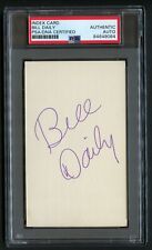 Bill Daily signed autograph Vintage 3x5 Major Healey I Dream of Jeannie PSA Slab picture
