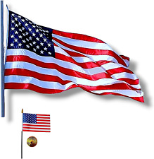3X5 FT American Flag Indoor Outdoor Heavy Duty with Embroidered Stars and Stripe picture