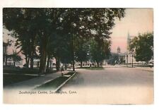 Southington Centre CT Center Street Church Vintage Postcard picture