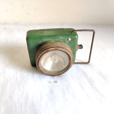 Vintage Battery Operated Bicycle Flash Light Green Decorative Collectible L26 picture