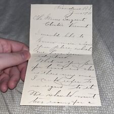 1899 Providence RI Letter to Chester Vermont on Summer Vacation Accommodations picture