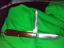 Vintage SEARS USA 2 Blade Folding Knife #95428 STAINLESS picture
