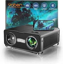 YABER V10 5G WiFi Bluetooth Projector, 15000L Full HD Native 1080P Black  picture