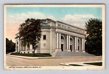 Bowling Green KY-Kentucky, Baptist Church, Antique Vintage Souvenir Postcard picture