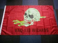 USN VAQ-133 Wizards 3x5 ft Flag Banner  picture