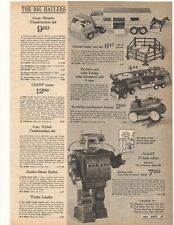 1973 Structo Construction Set, Nylint, Tonka Loader Hairy Canary Double Sided AD picture